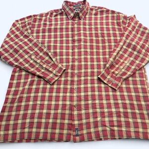 BD Baggies 2XL Tall Men’s Long Sleeved button Down Plaid Shirt